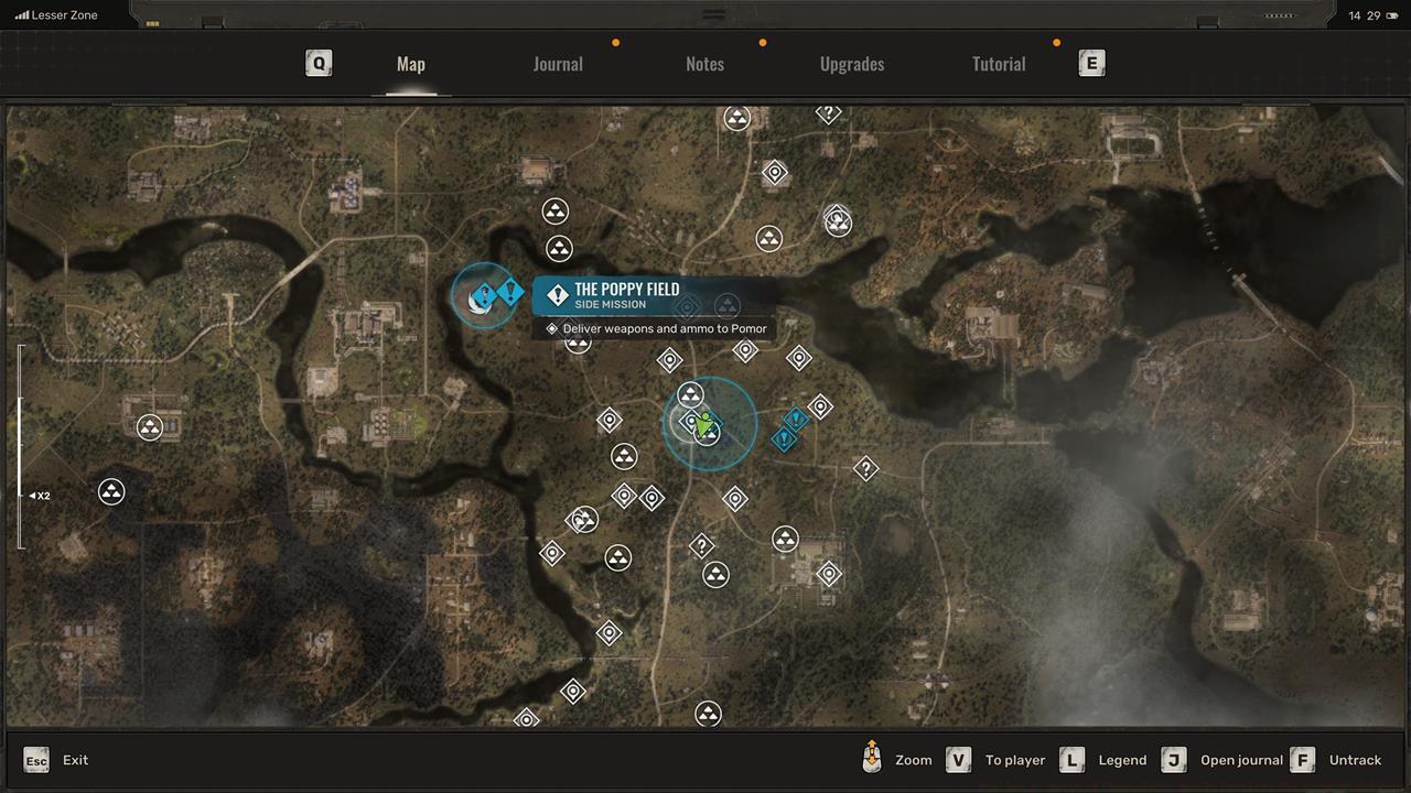 Poppy Field location and quest start