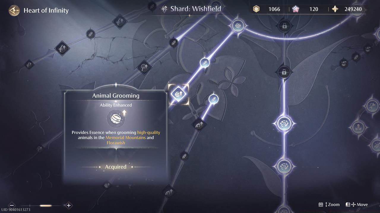 Gathering-related Insight points and the Realm of Nourishment