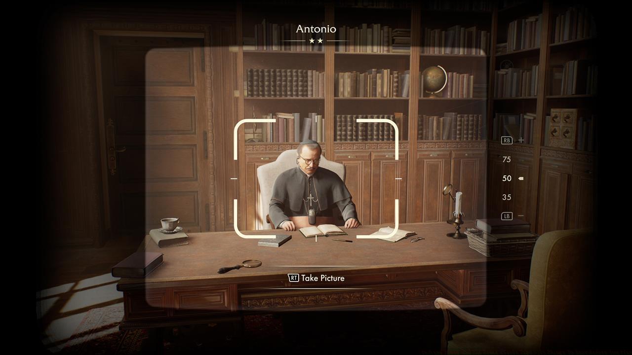 Take photos with your camera to gather clues