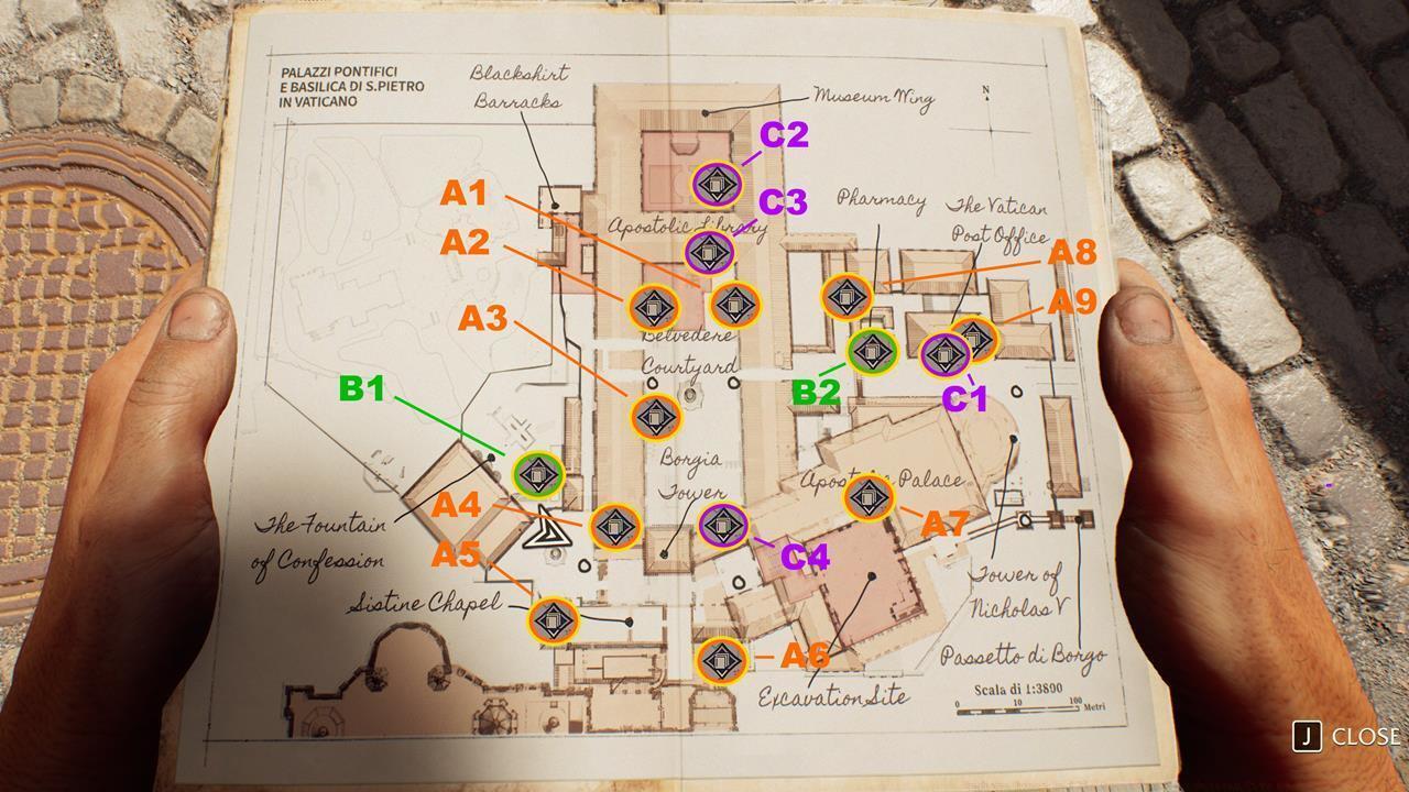 Vatican City Adventure Books map