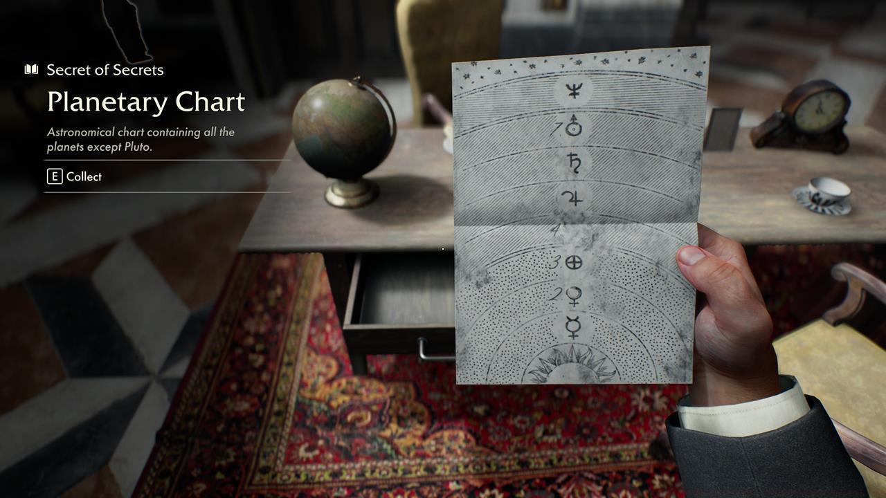 Clue: Planetary Chart