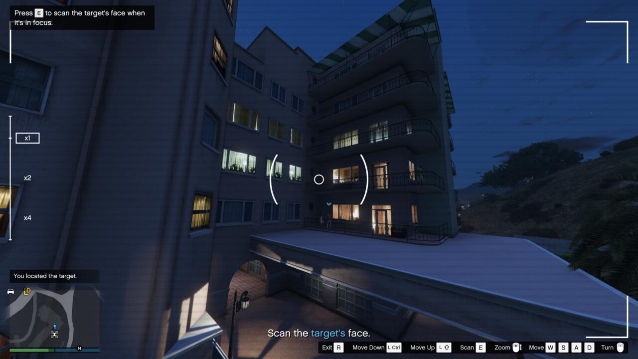 Scan a target using a Surveillance Drone