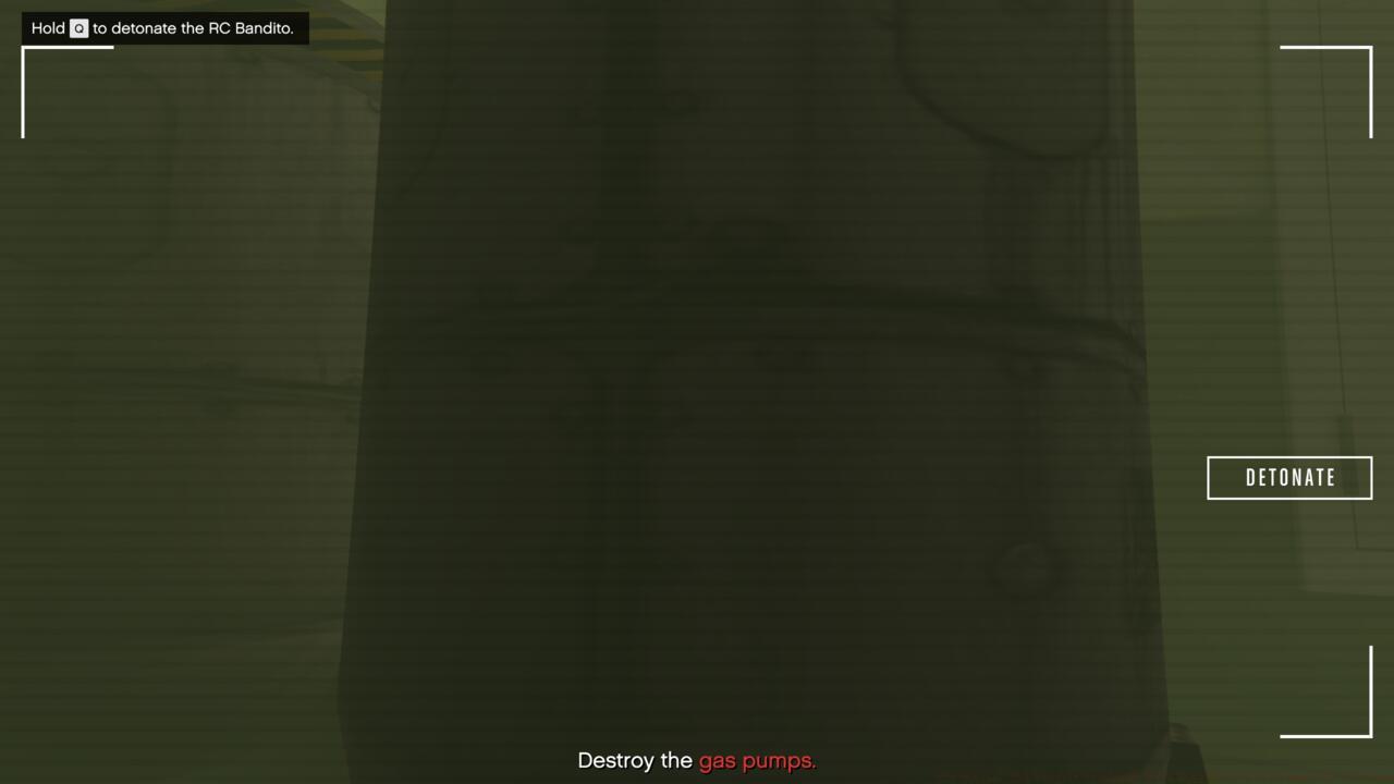 Blow up gas pumps with the RC Car