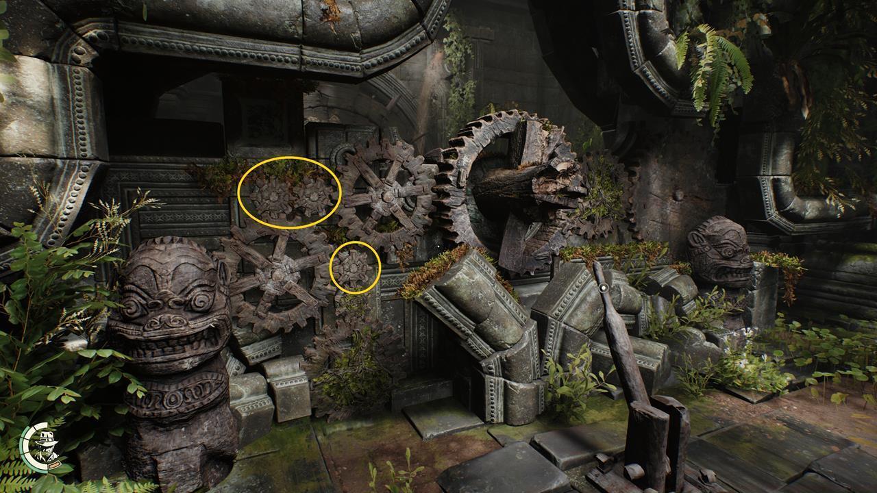 Khmer Cogwheel Puzzle #1B: The Blessed Pearl - Left side