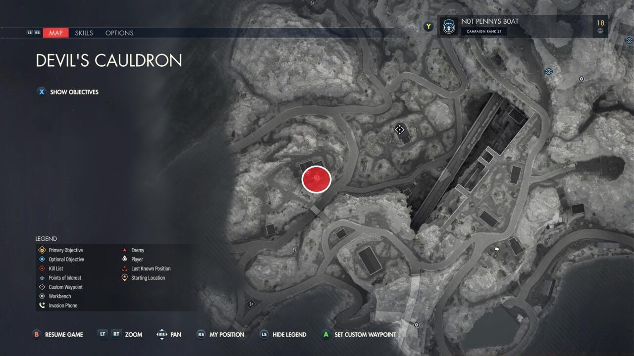 Devil's Cauldron propaganda poster location