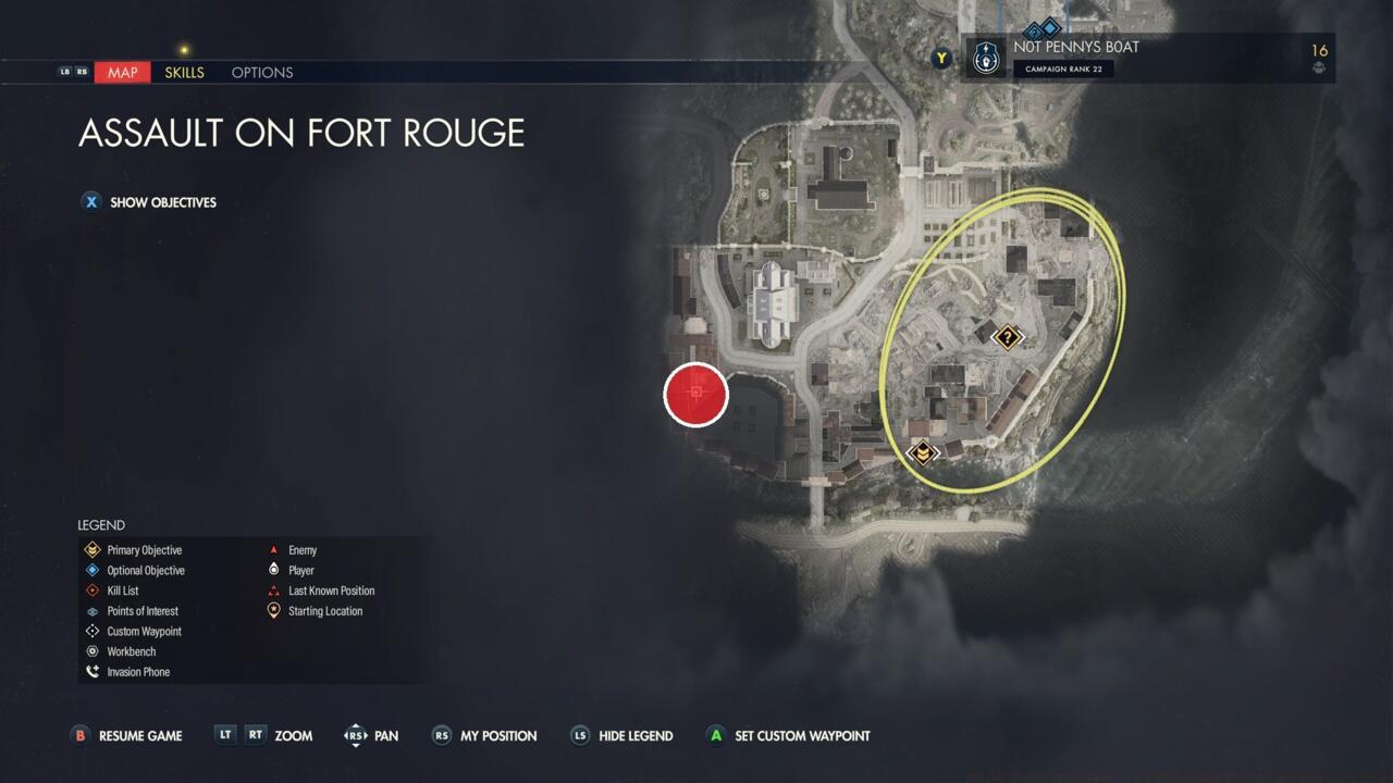 Assault on Fort Rogue propaganda poster location