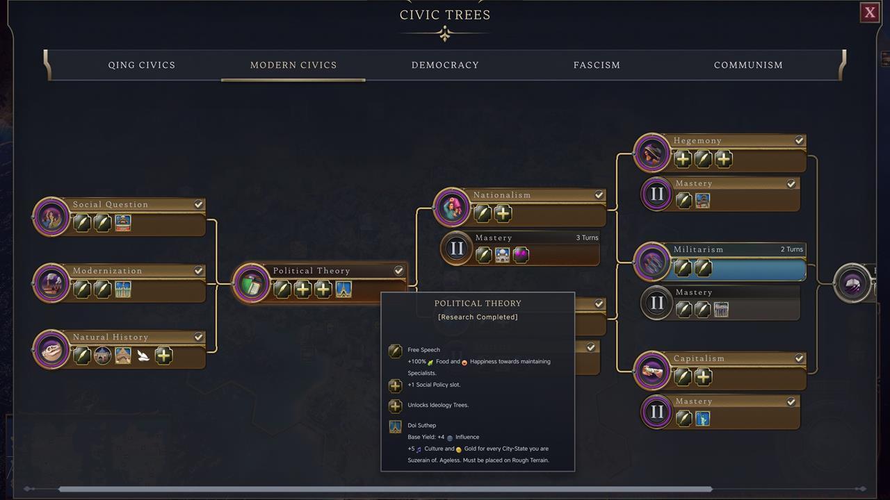 How to unlock Ideologies