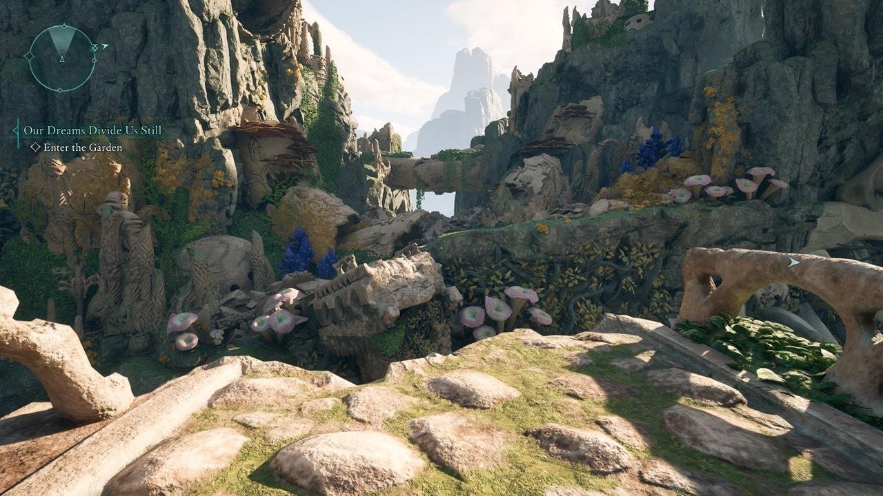 Dawnshore's Ancient Memory is located at the end of this bridge.