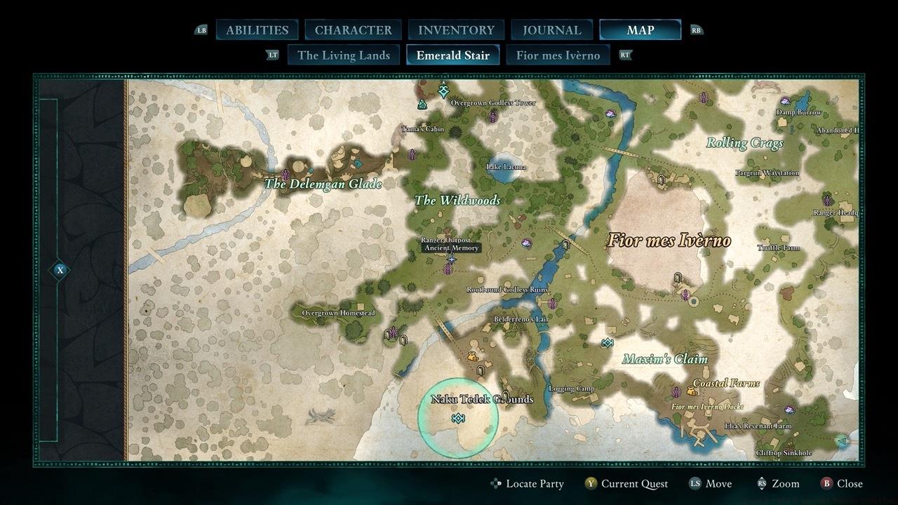 The second Ancient Memory is located at the top of the Ranger Outpost.