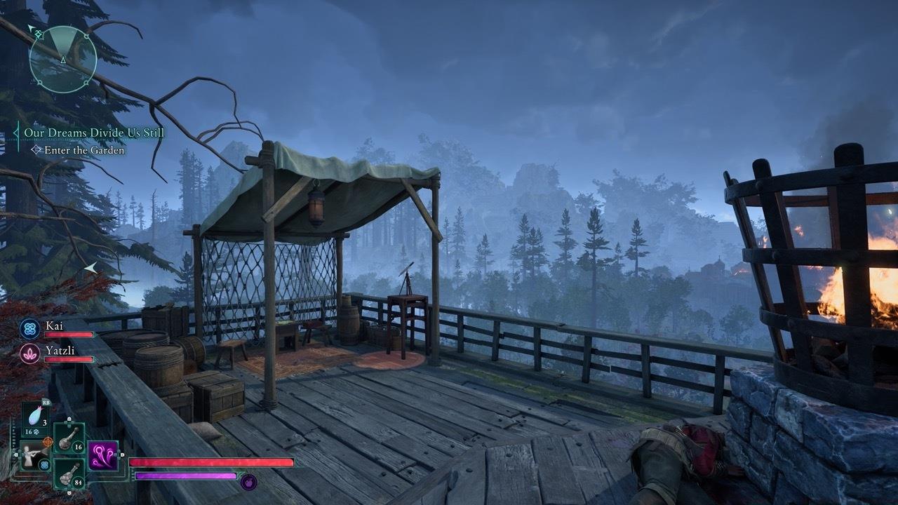 The second Ancient Memory can be found at the top of the Ranger Outpost.