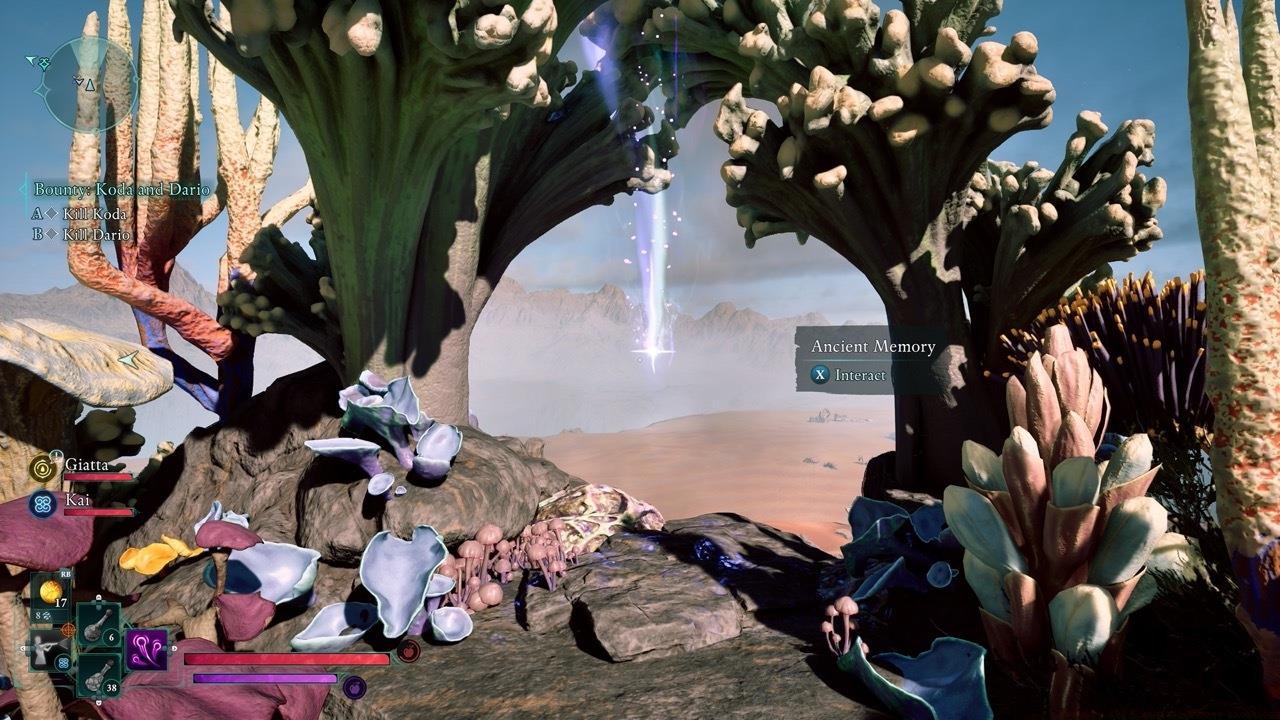 The Shatterscarp Ancient Memory is found on the top of this rock formation.