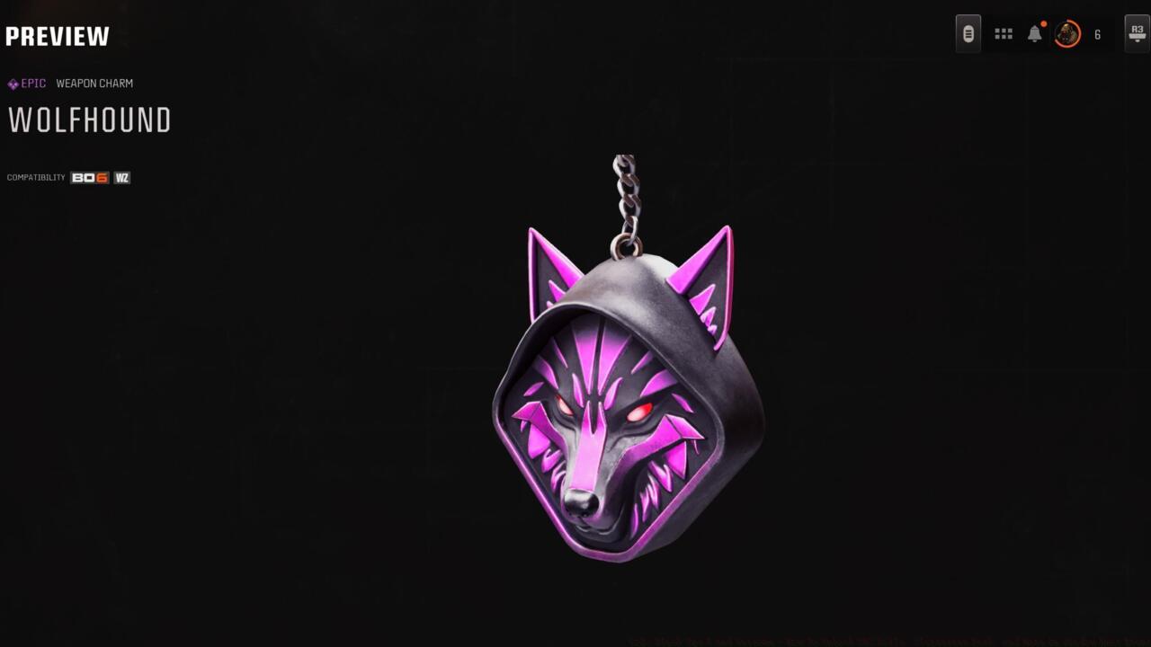 Wolfhound - Weapon charm