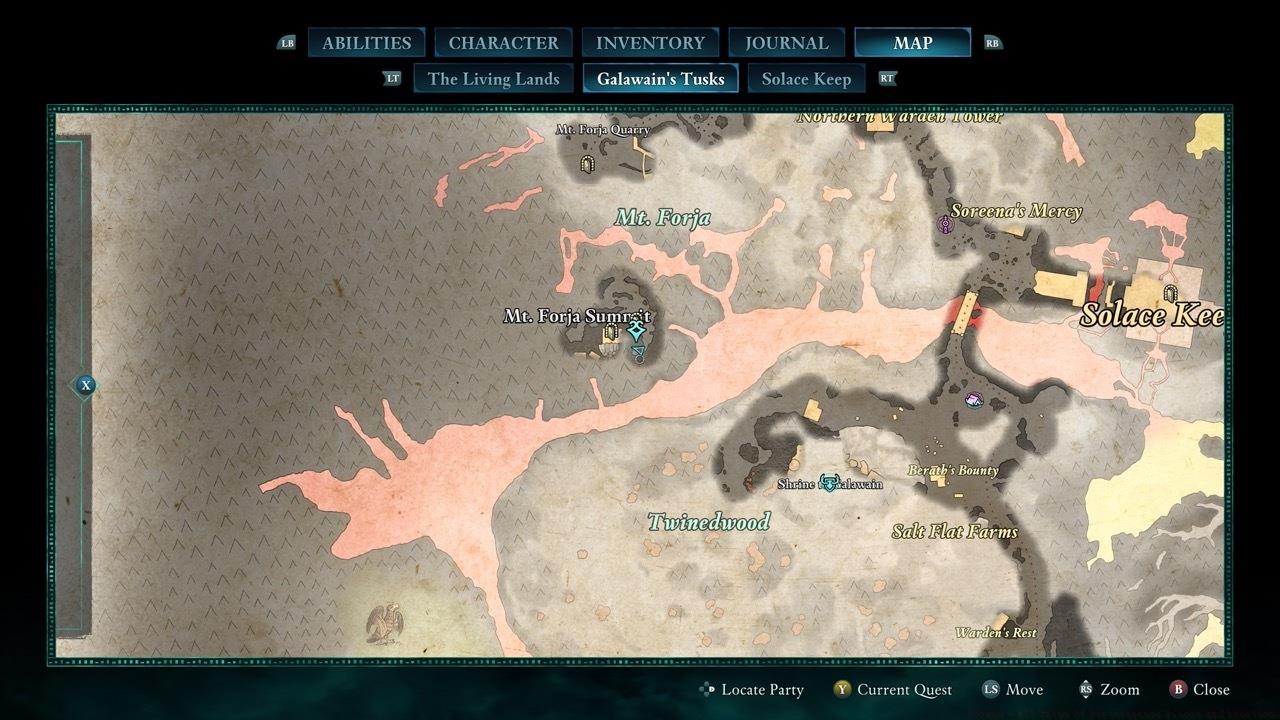 The Hunter's Arrows of Seeking is on the My. Forja Summit.