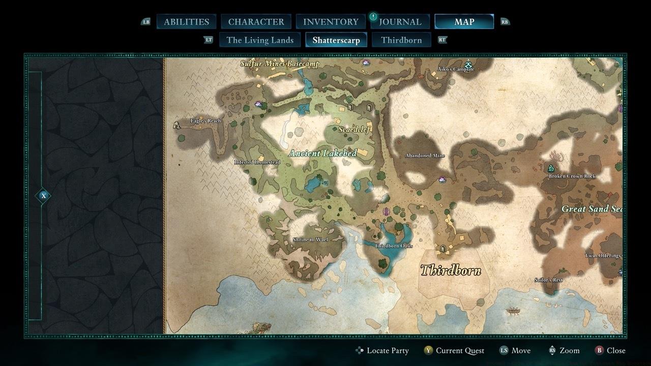 The Robe can be found in a small cave overlooking the small lakebed in the southern part of the Ancient Lakebed.