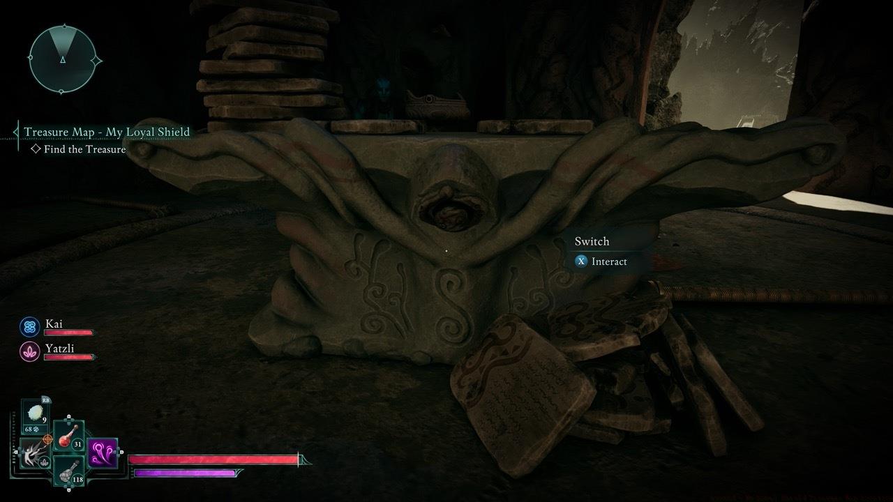 The hidden door can be opened with the switch on the table.