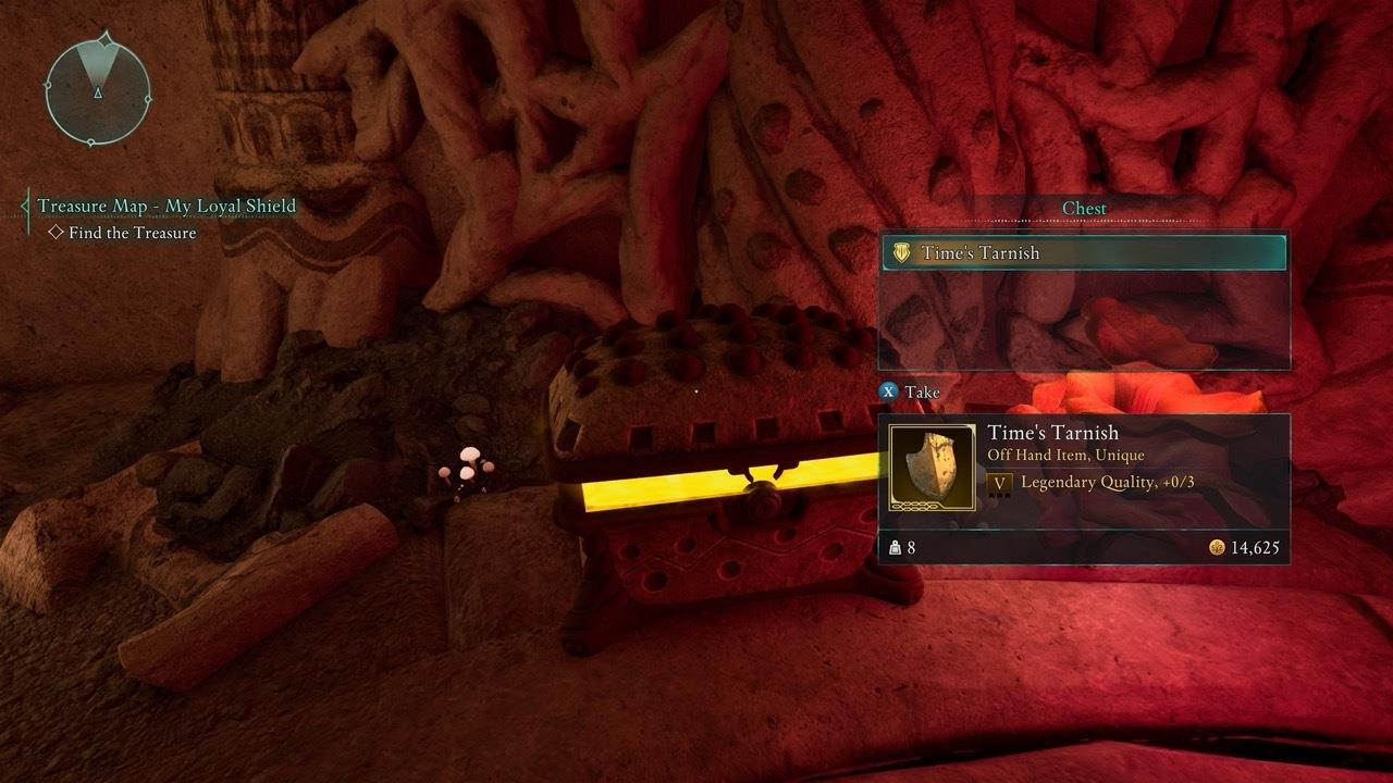 Collecting the Time's Tarnish will complete the quest.