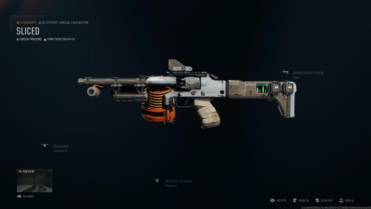 Sliced - Weapon blueprint