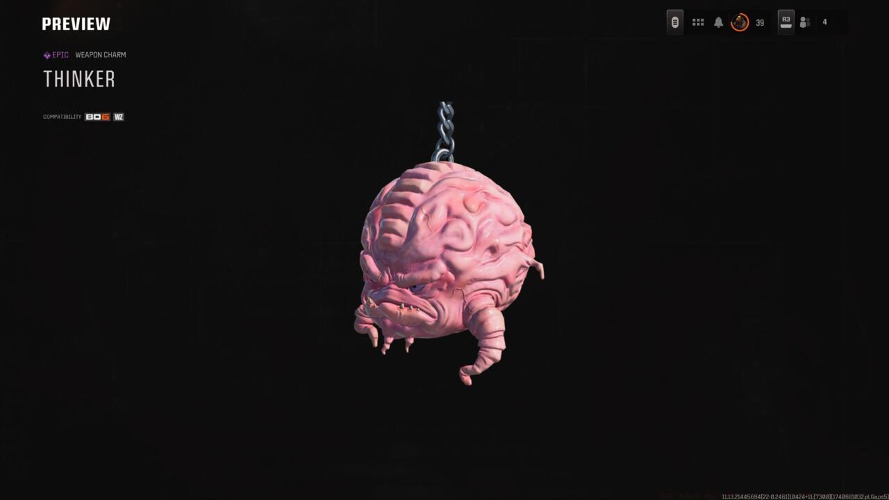 Thinker - Weapon Charm