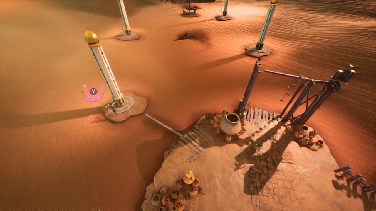 The starting area of the sandfish puzzle