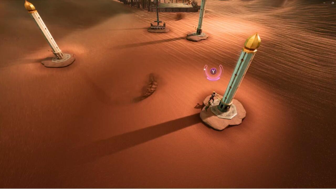 The second, central platform in the sandfishes' area