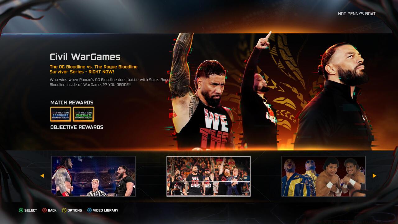 Civil WarGames - Fantasy match (modified 2024 WarGames)