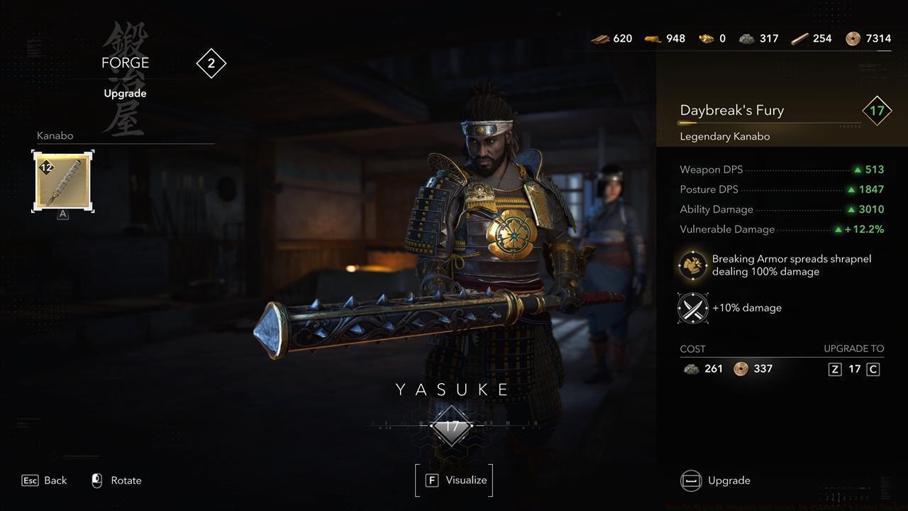 Upgrading your gear pieces boosts their stats.