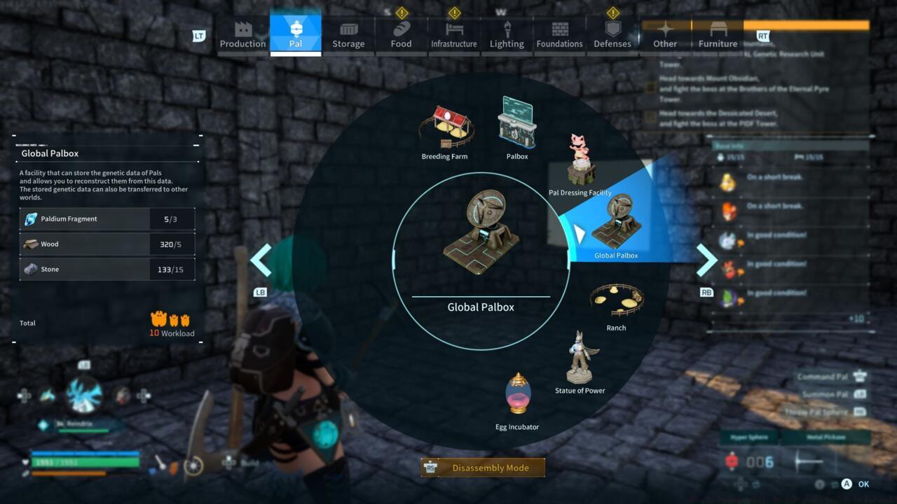 Global Palbox build requirements