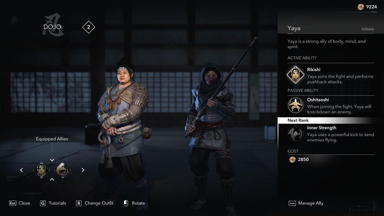 The Dojo: How to summon allies and upgrade their abilities