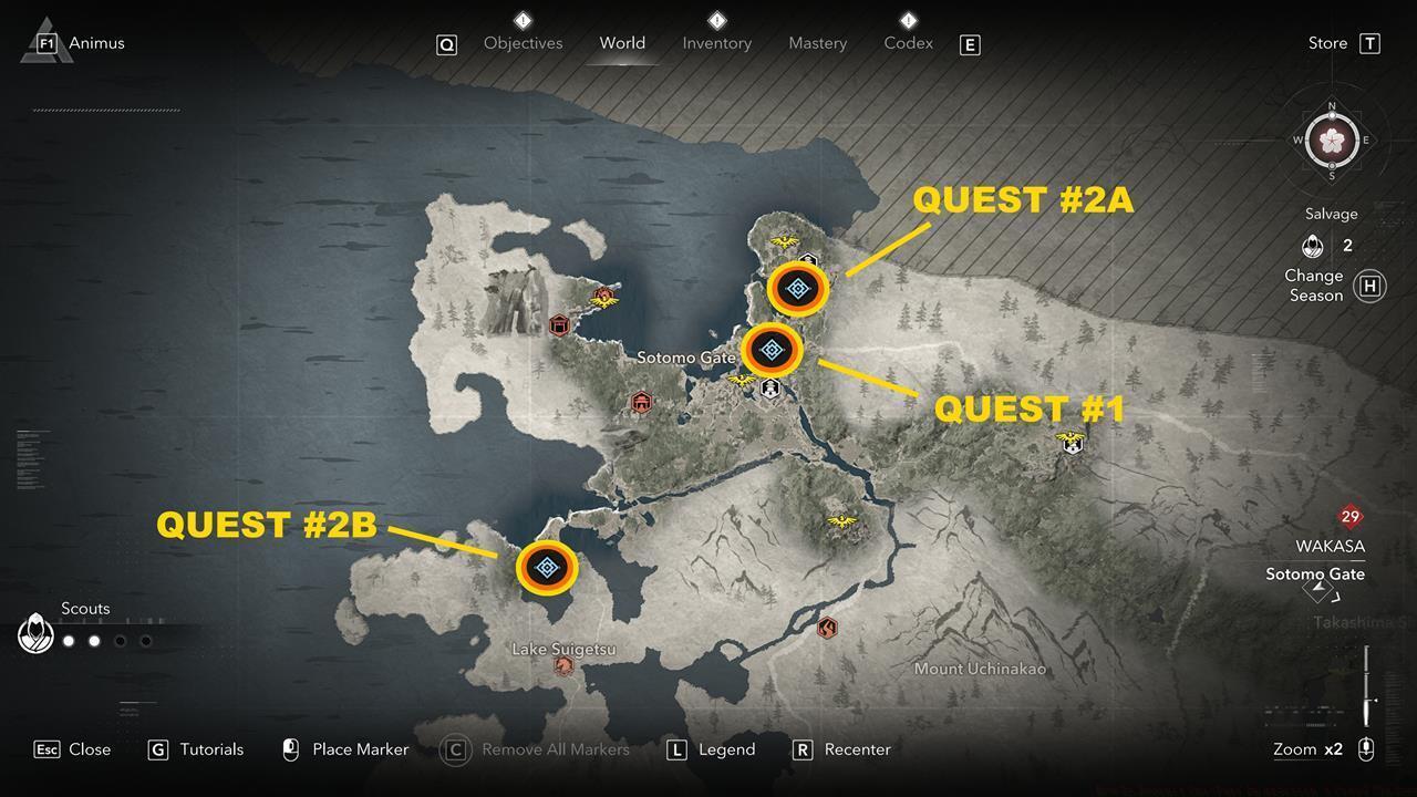 Oni-Yuri quest locations