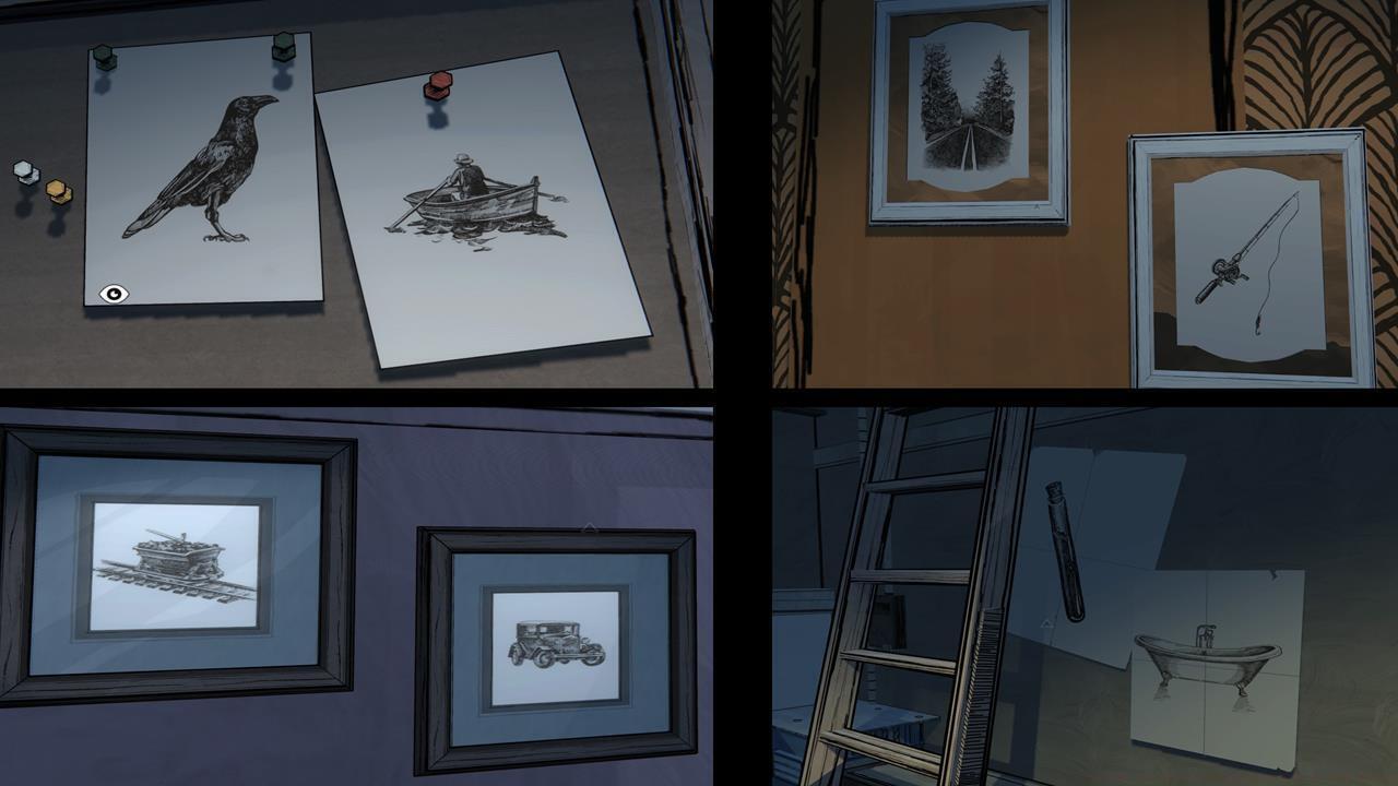 Example 1: A set of paintings from various rooms
