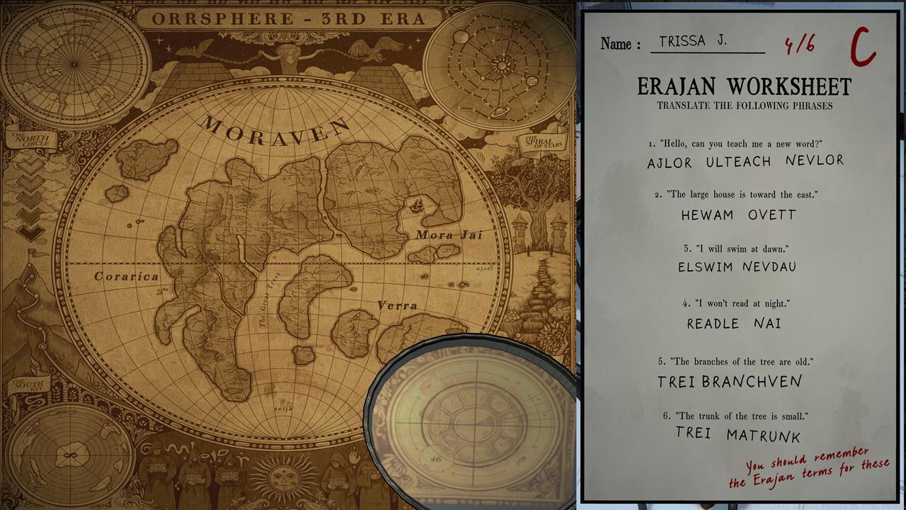 Castle Cipher Puzzle clues: Part 2 - Classroom history and geography lessons