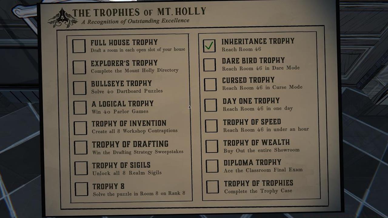 The Blue Prince trophy list