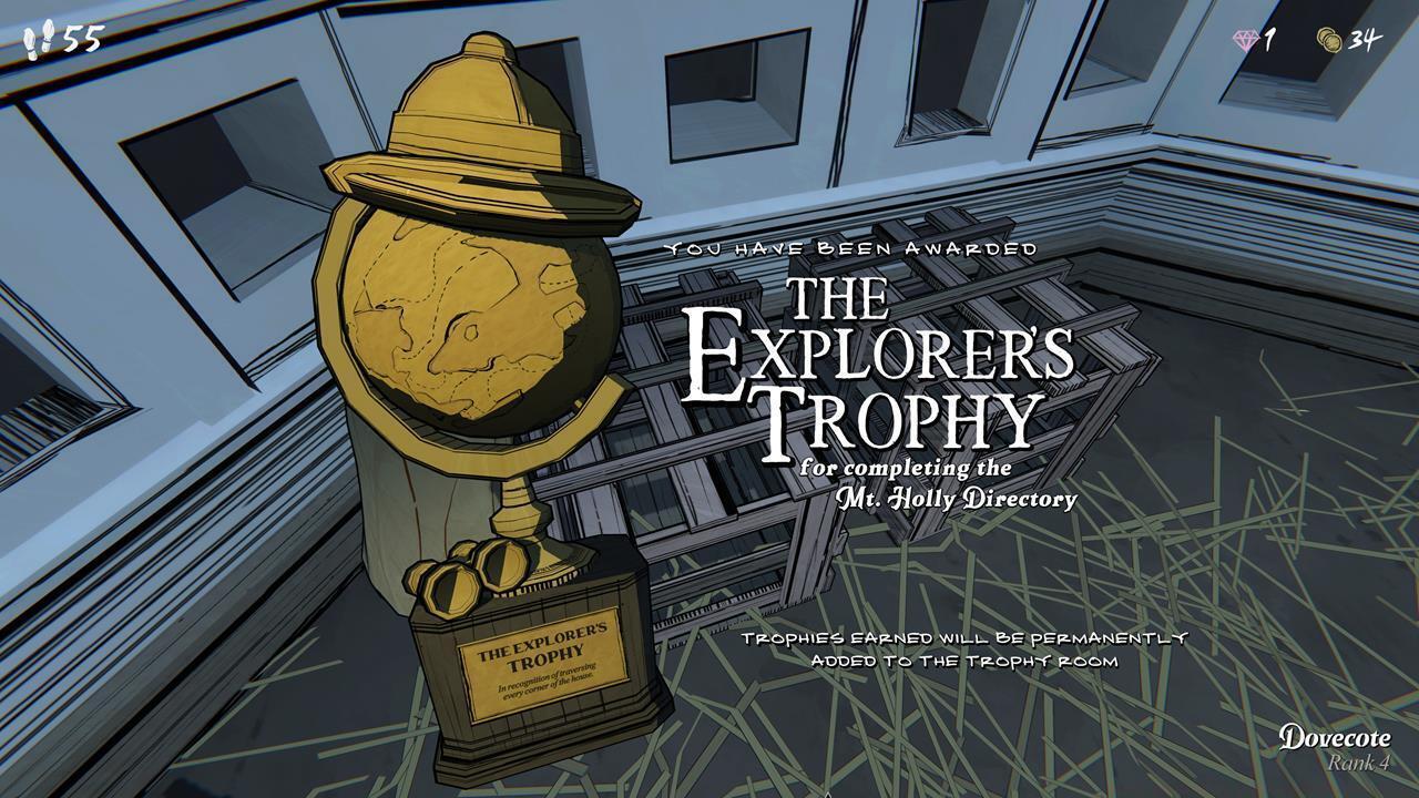 Full House Trophy and Explorer's Trophy