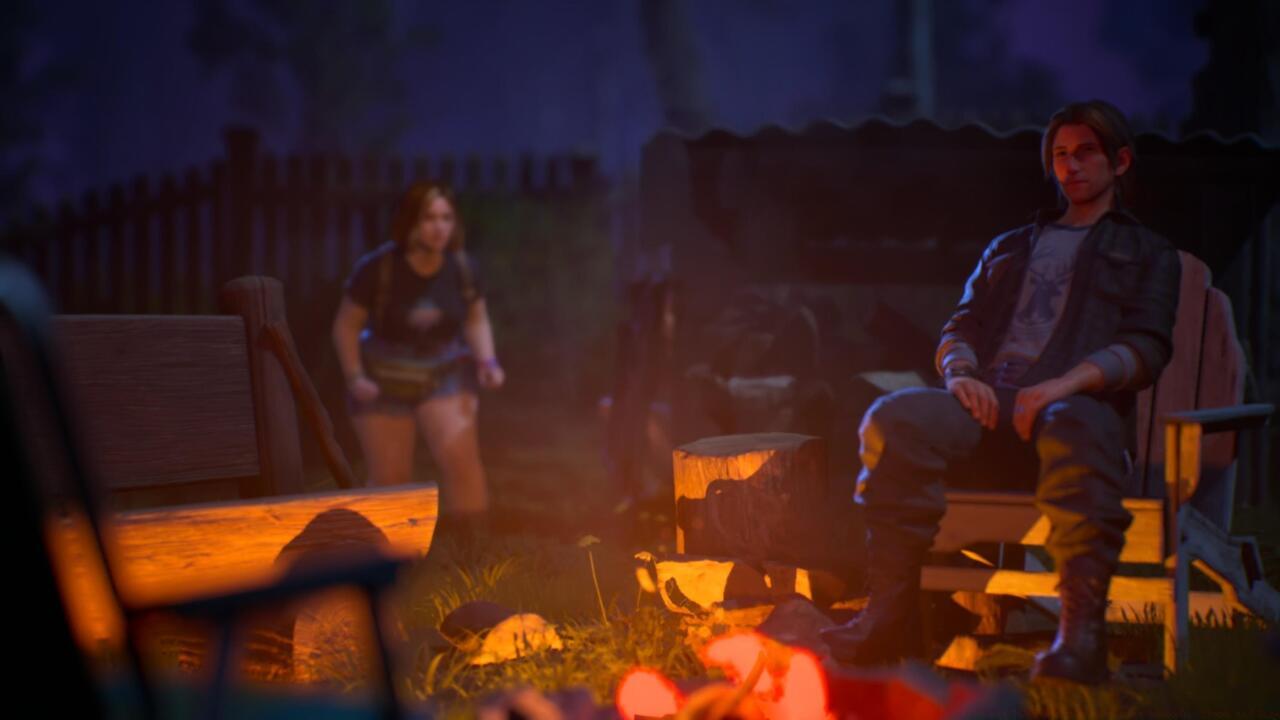 Corey by the fire pit