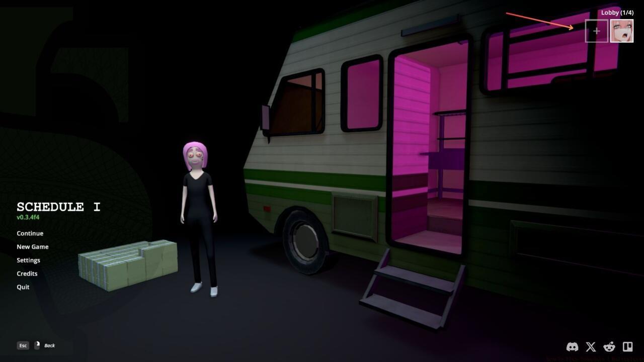 Add friends to your lobby from the main menu.