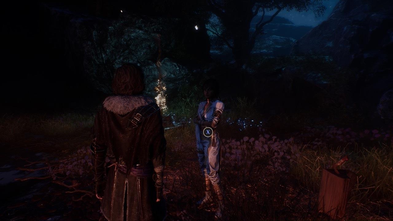 Speak with Sciel at camp to progress her personal story.