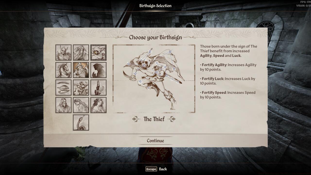 The Thief Birthsign in Oblivion Remastered