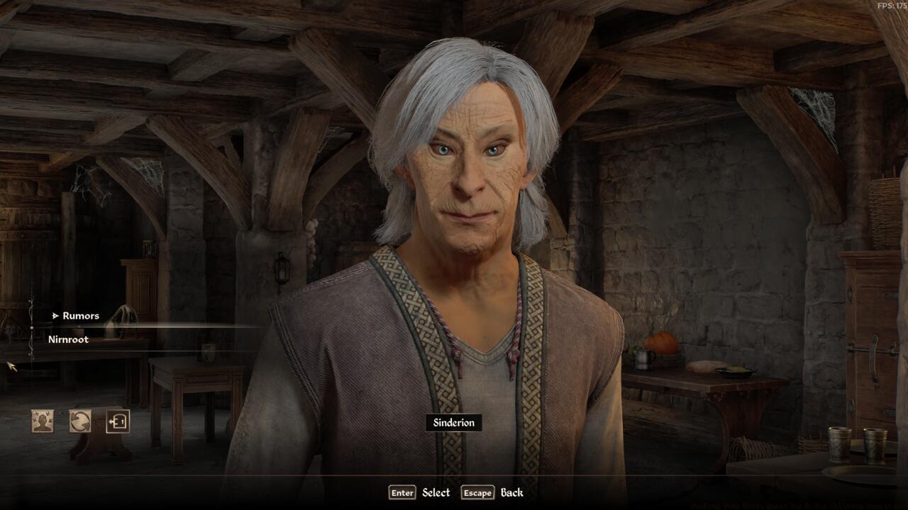 Speaking with Sinderion