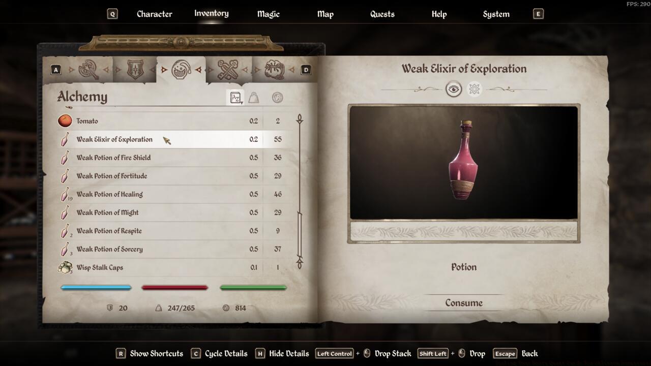 Returning to Sinderion with Nirnroot Plants