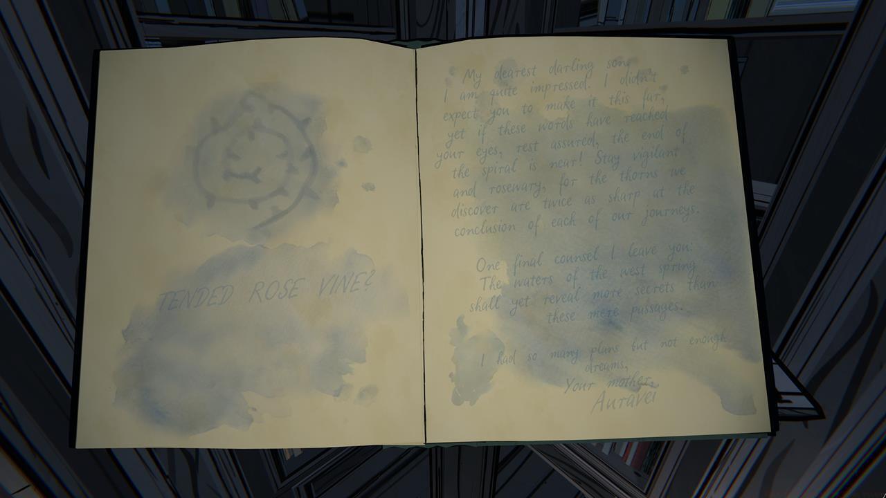 Rosewary in the blank book