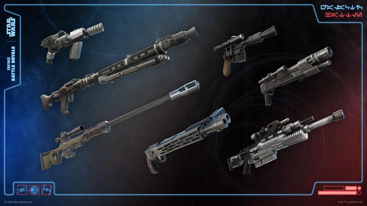 Other new Fortnite weapons in Star Wars: Galactic Battle