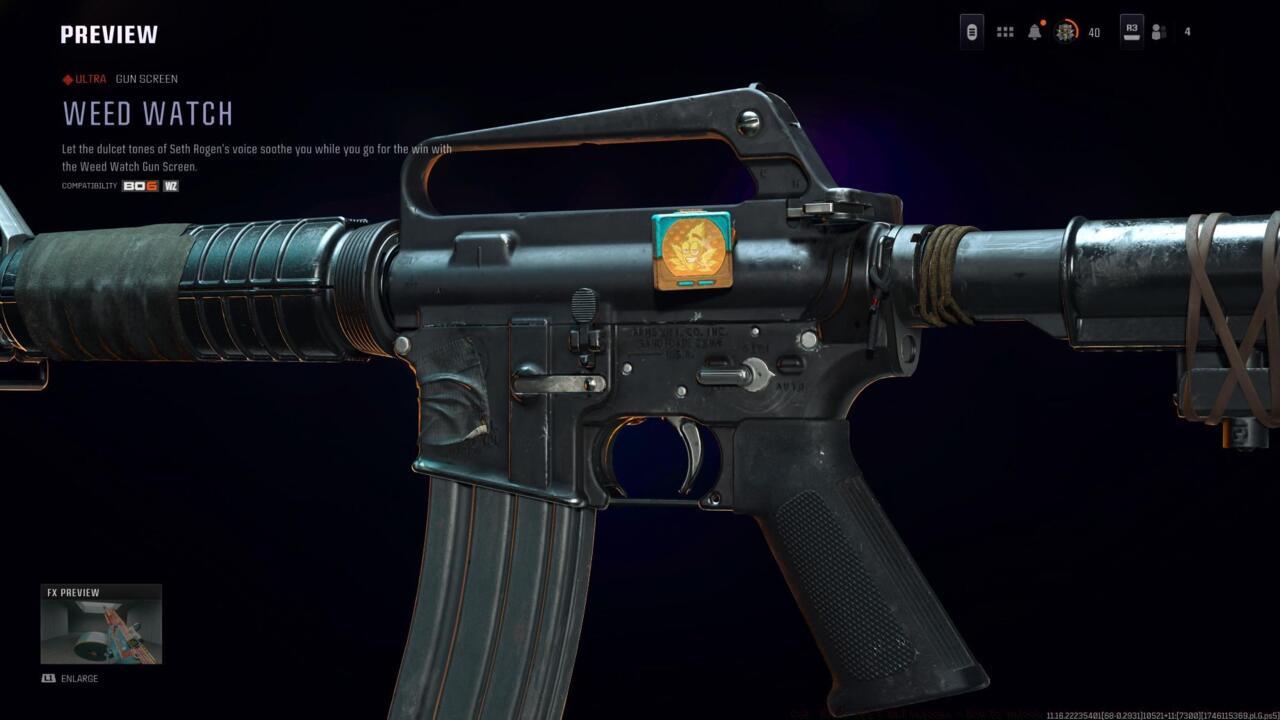 Weed Watch - Gun screen