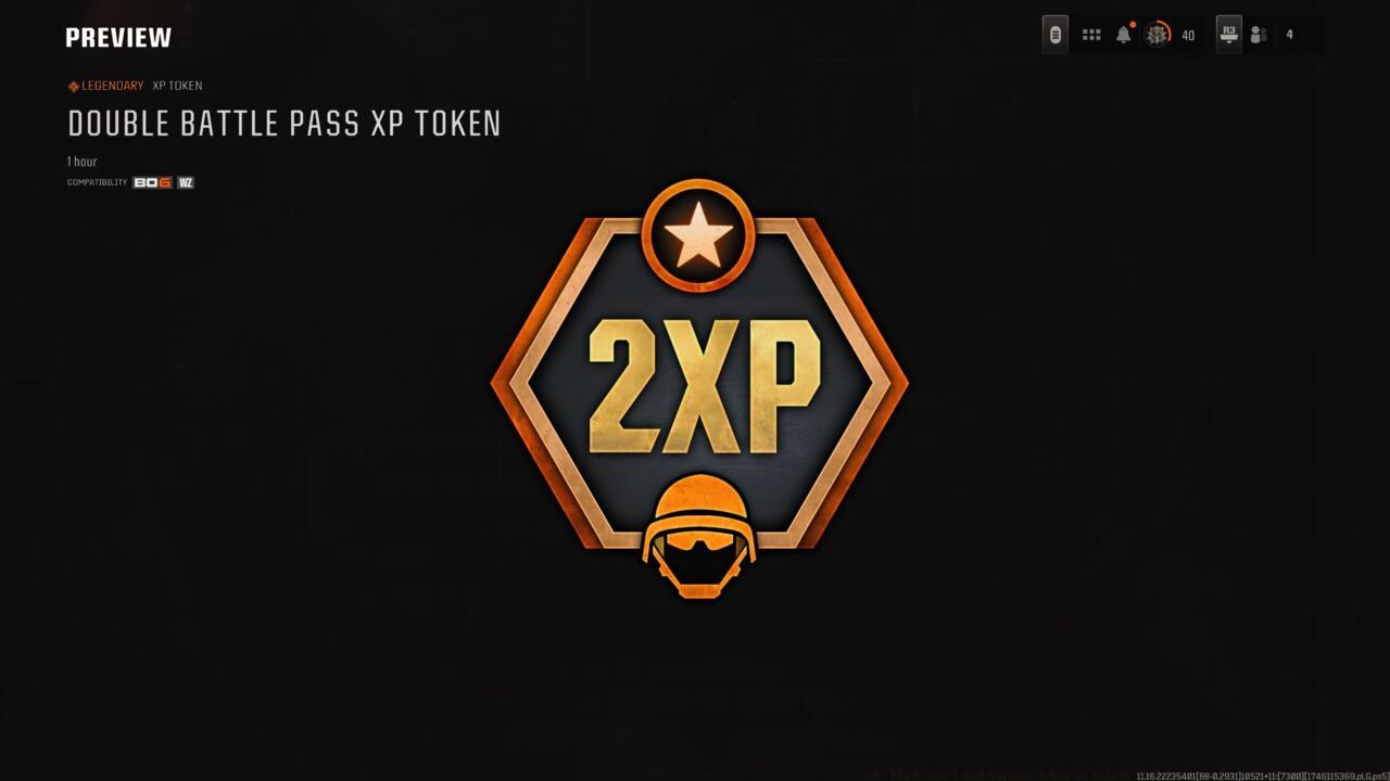 Double Battle Pass XP token
