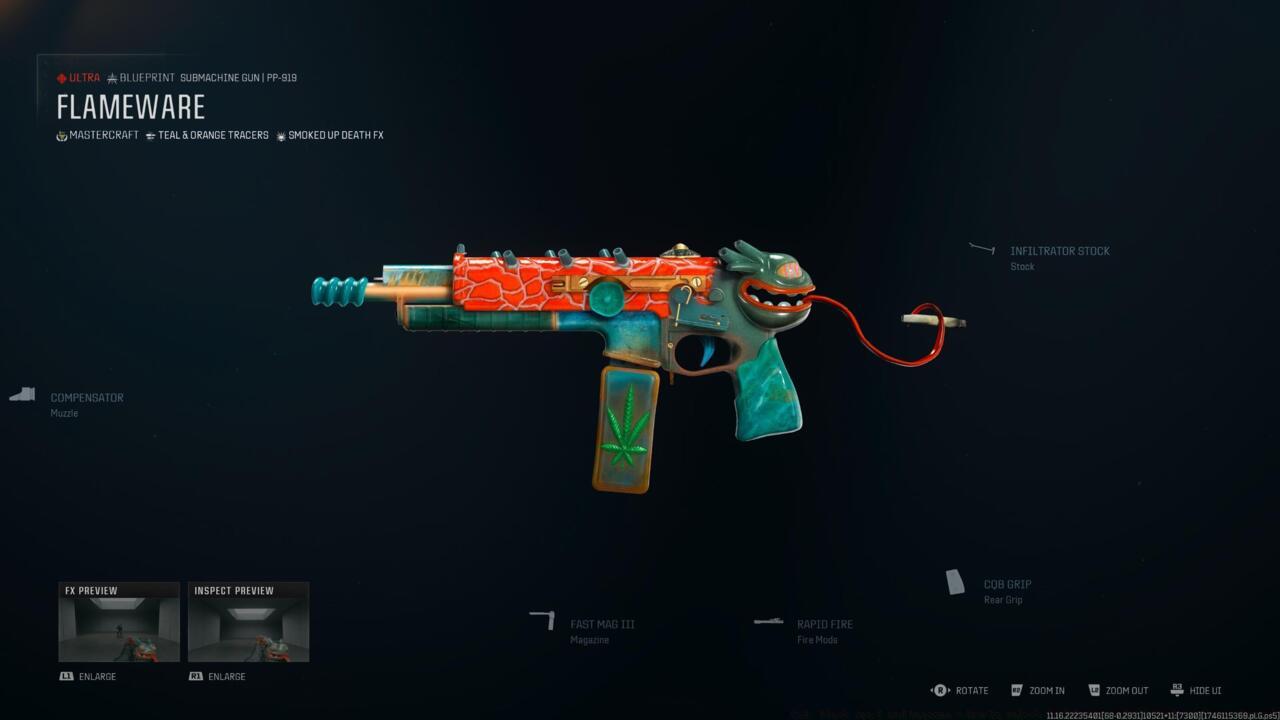 Flameware - Weapon blueprint