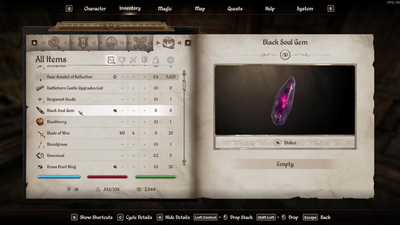 Present the Black Soul Gems to Deetsan
