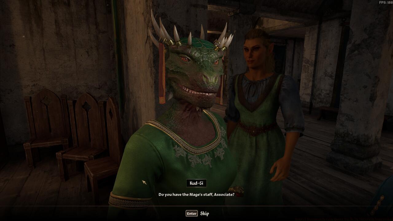 Giving the Mage's Staff back to Kud-Ei