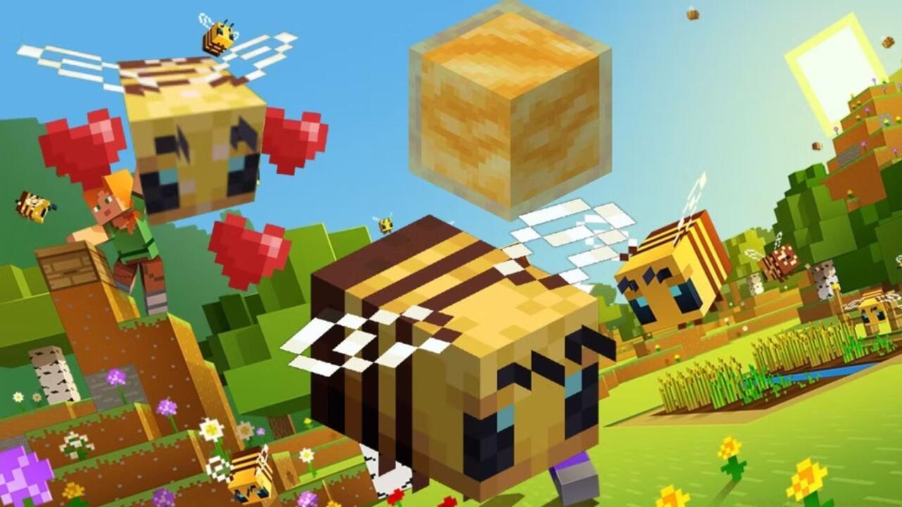 Minecraft bees in love mode