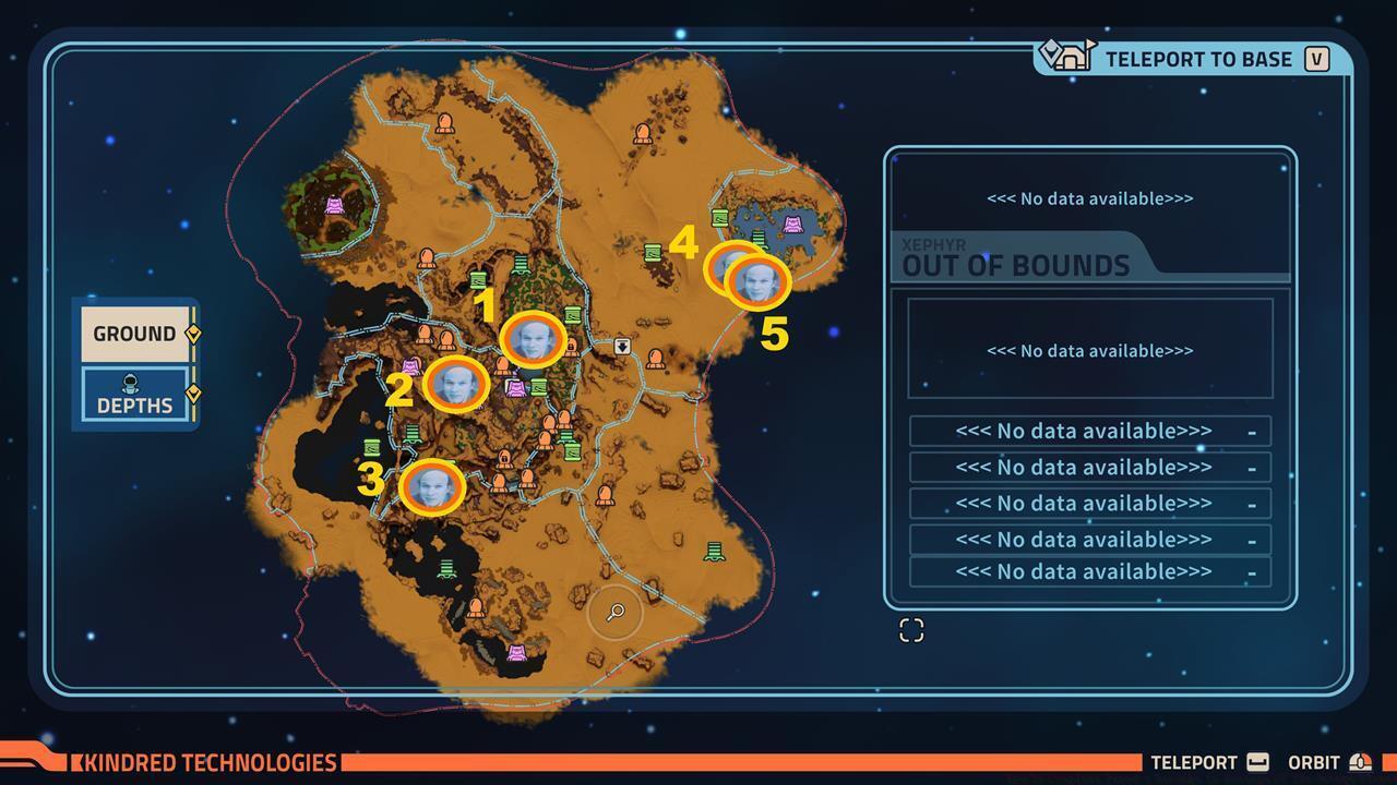 Xephyr: Alta scannables map