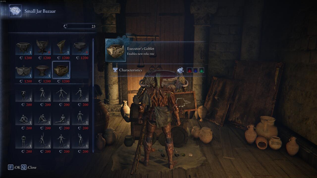 Purchasing the Executor's Goblet from the Small Jar Bazaar