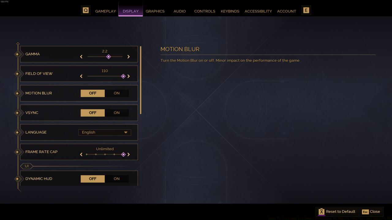 Dune: Awakening display settings